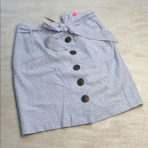 Boden Dresses & Skirts - BODEN Blue and White Stripe Skirt size 6P